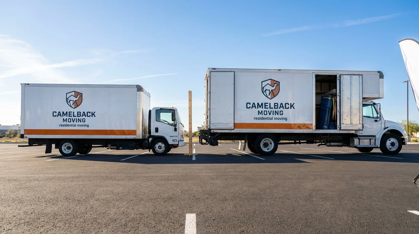 Moving truck size capacity guide in Arnolds Park